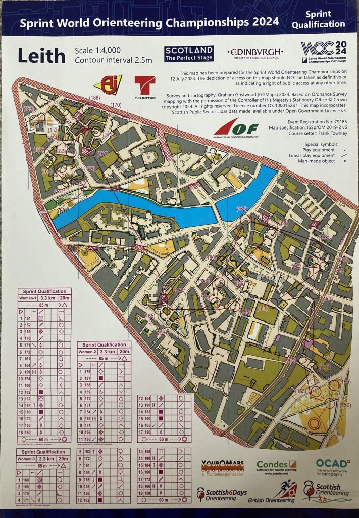 WOC 2024 Women's Individual Qualifying courses, Leith