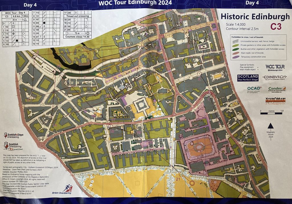 WOC Tour Classic Urban, Course 3 map
