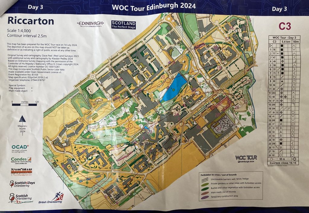 WOC Tour Riccarton, Course 3