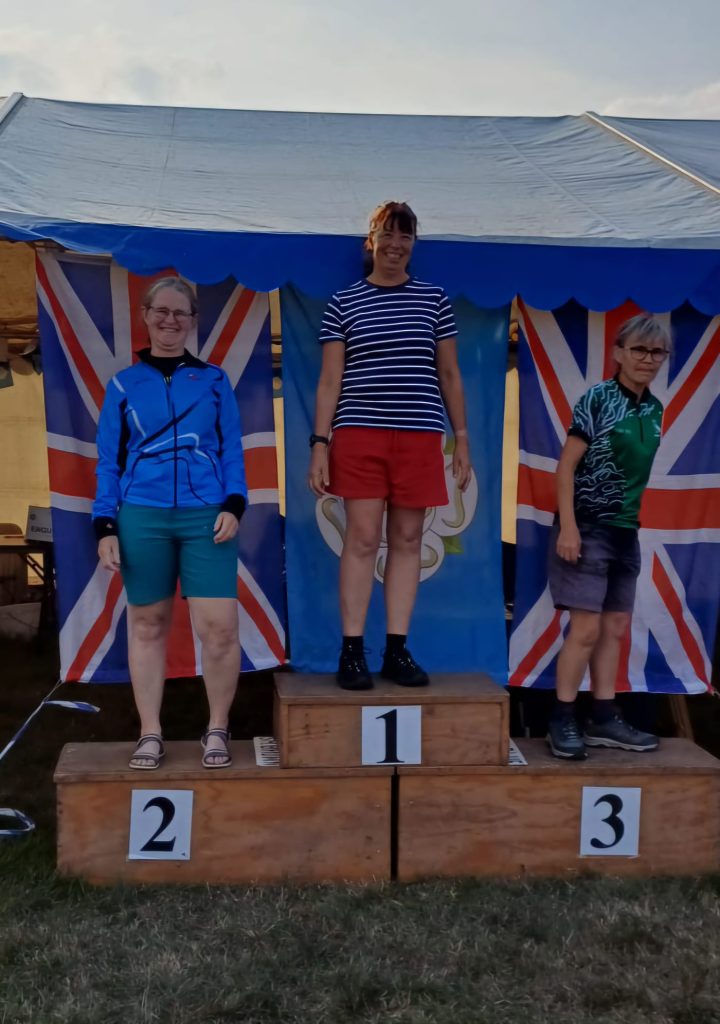 Di Jacks and Sarah Bayliss on the podium at White Rose 2025